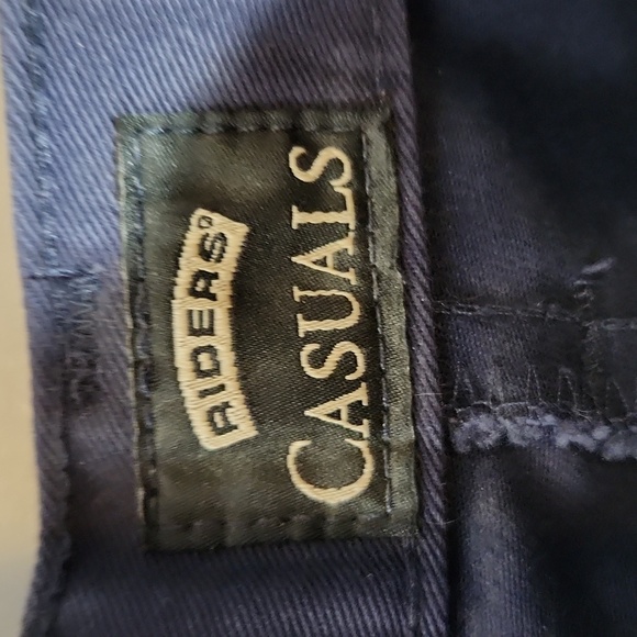 Riders Casual Navy Blue Womens Slacks - Picture 2 of 7